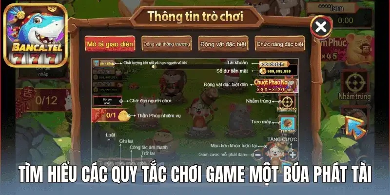Tìm hiểu các quy tắc chơi game một búa phát tài